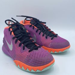 Nike Youth Purple Kyrie 1 Easter Lace Up Basketball Shoes 717219-508 Size 5Y