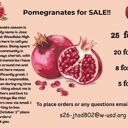 Pomegranates!! For Sale