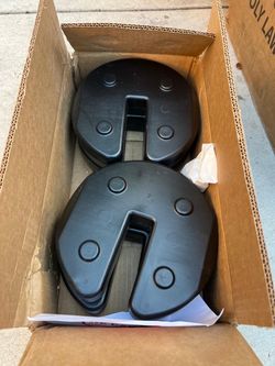 New us pair Weights 40 pound canopy Weight set of 2 boxes asking $70