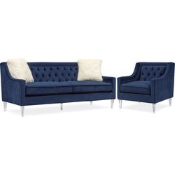 Blue Living Room Set