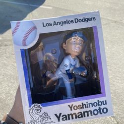 Yoshinobu Yamamoto Bobblehead, LA Dodgers SGA 6-13-24