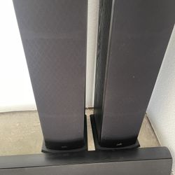 Polk T50 speakers and surround  Bar Black