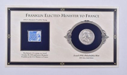 1958 Franklin Half Dollar Beautifully Displayed