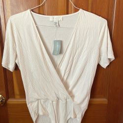 Forever21 White Bodysuit Size 0X
