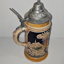 1950's Gerz West Germany Beer Stein With Lid
