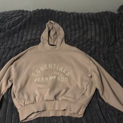 Fear of God Cream and Tan Hoodie SMALL