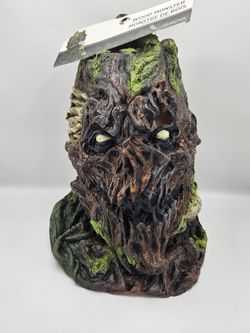 ADULT WOOD MONSTER MASK ~ LATEX HORROR COSTUME HALLOWEEN PARTY COSPLAY ~ NEW