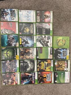 Xbox 360 Game Lot – 20+ Games – Halo, Fallout, Rock Band, Guitar Hero & More