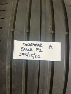 Pair of 275/35/20 Goodyear Eagle F1 tires