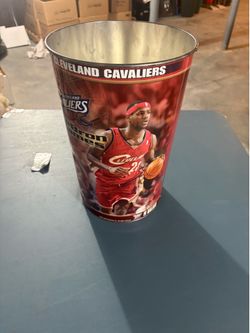 Vintage Cleveland Cavaliers LeBron James Garbage Can