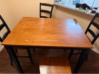 Table and 4 chairs
