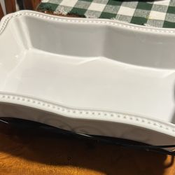 VINTAGE now White Ceramic Baking Dish . Read Description