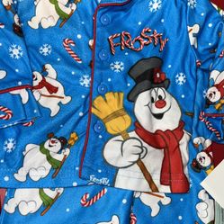 New 2pc Soft Flannel Frosty Pjs12mos