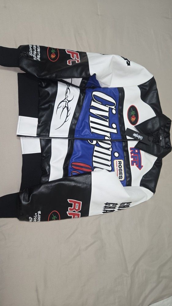 Civil Regime Leather Jacket.