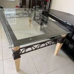 Moving Sale!! TV Stand, Coffee Table, Displace Glass 