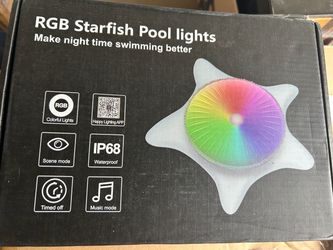 RGB Starfish Pool Light IP68 Waterproof