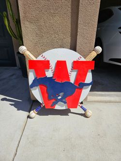 Tulare western baseball sign.