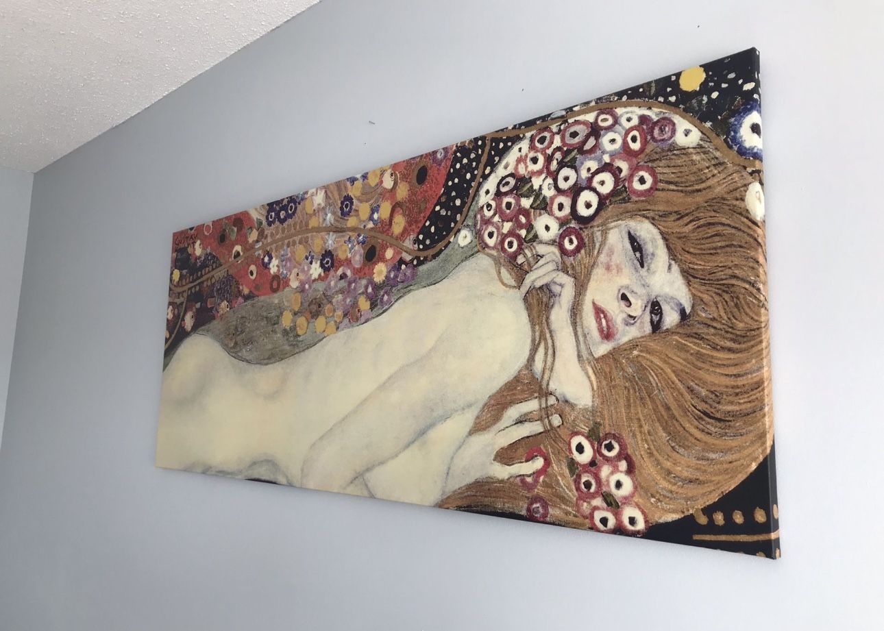 IKEA Gustav Klimt Water Serpent II Canvas