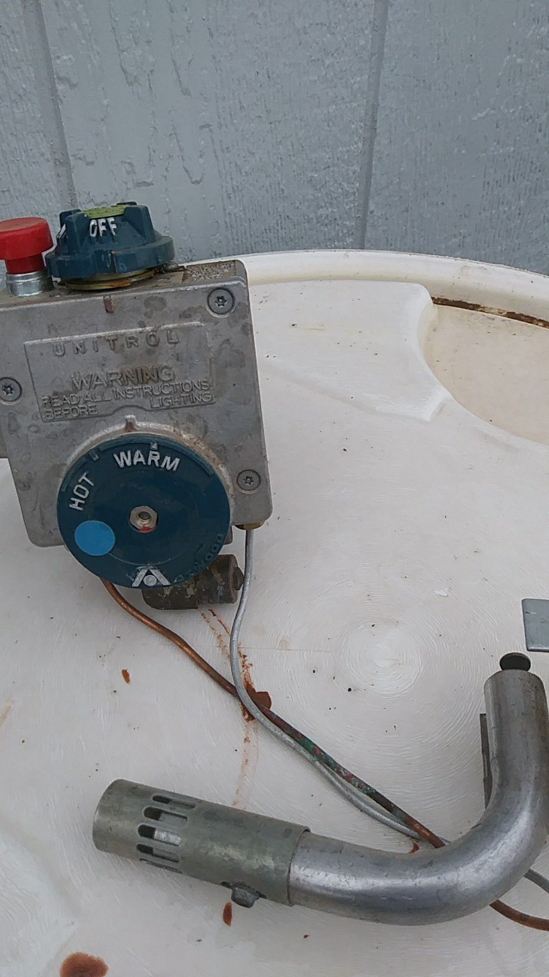 RV water heater gas valve