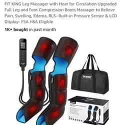Leg massager with heat circulation