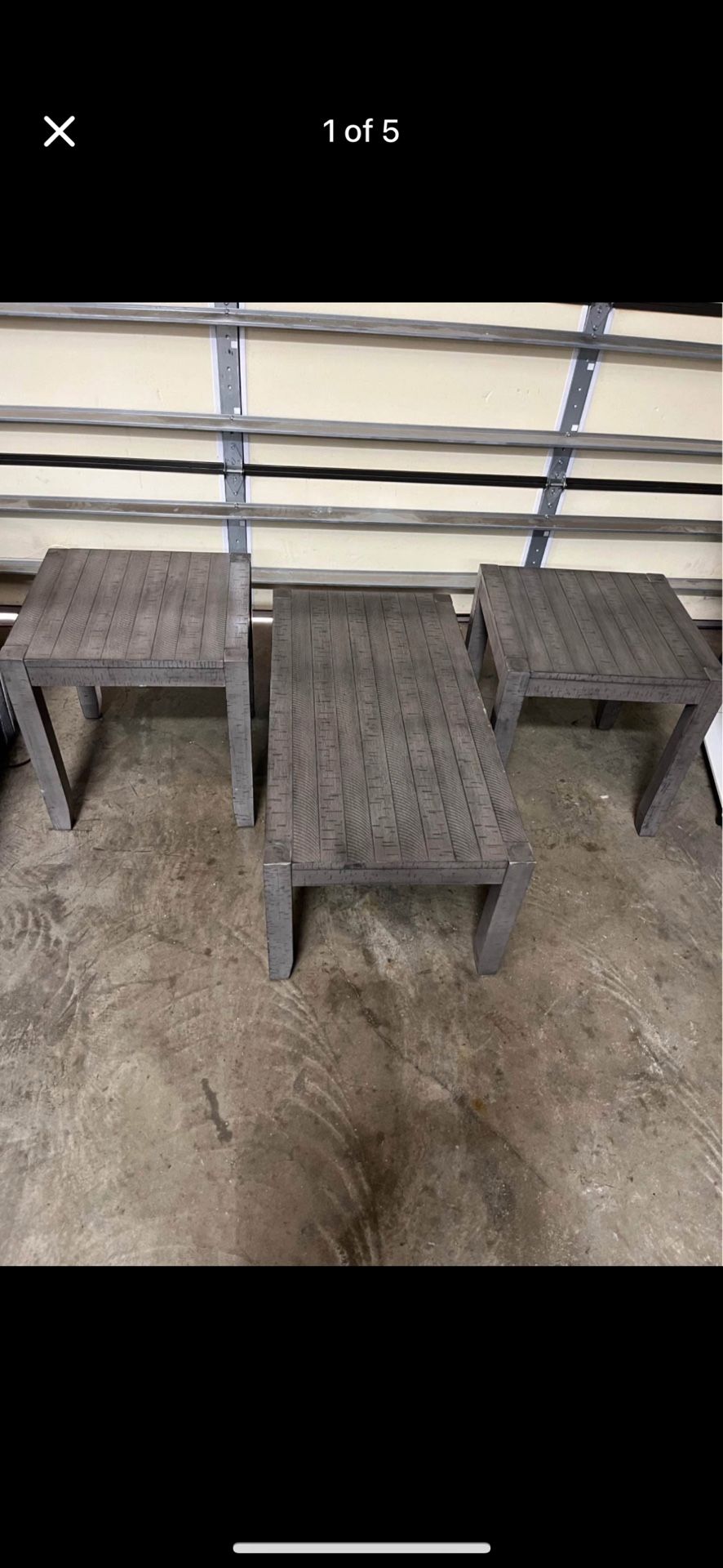 end tables. and coffe table