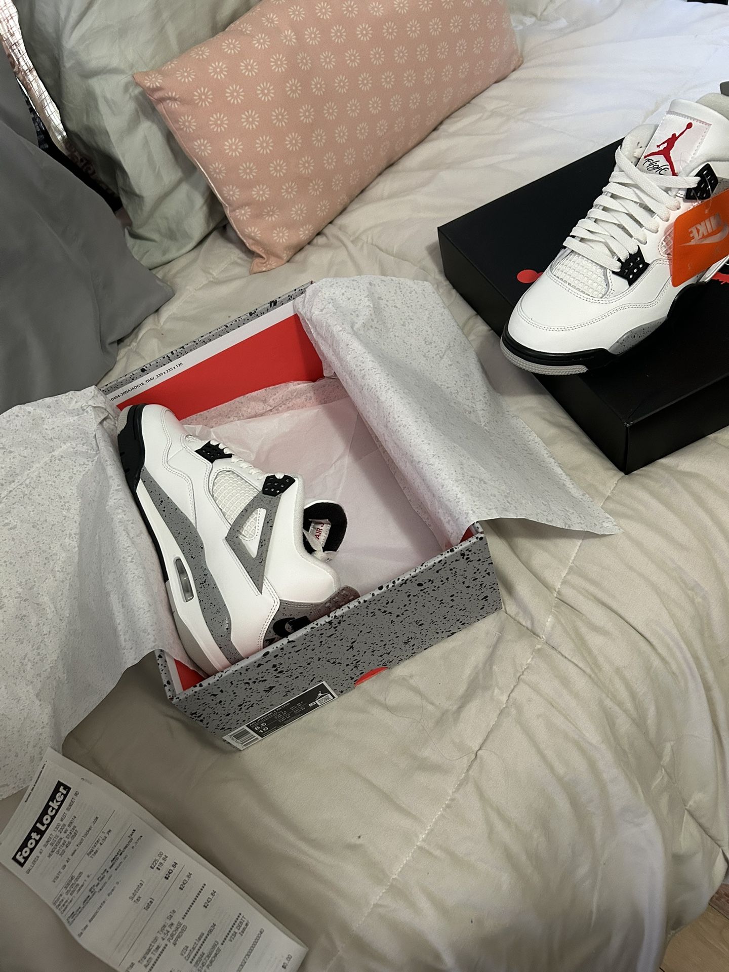 Jordan 4 White Cement