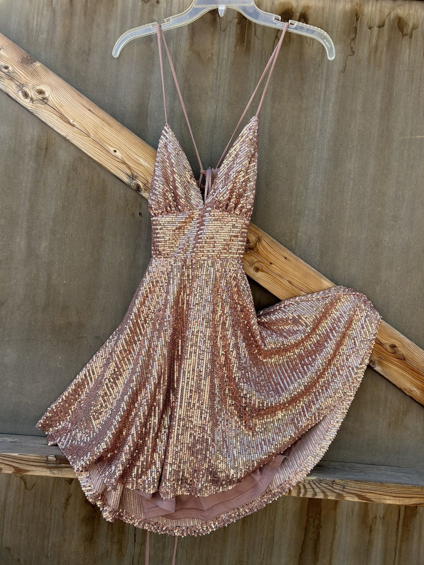 Homecoming Dress Rose Gold X-small