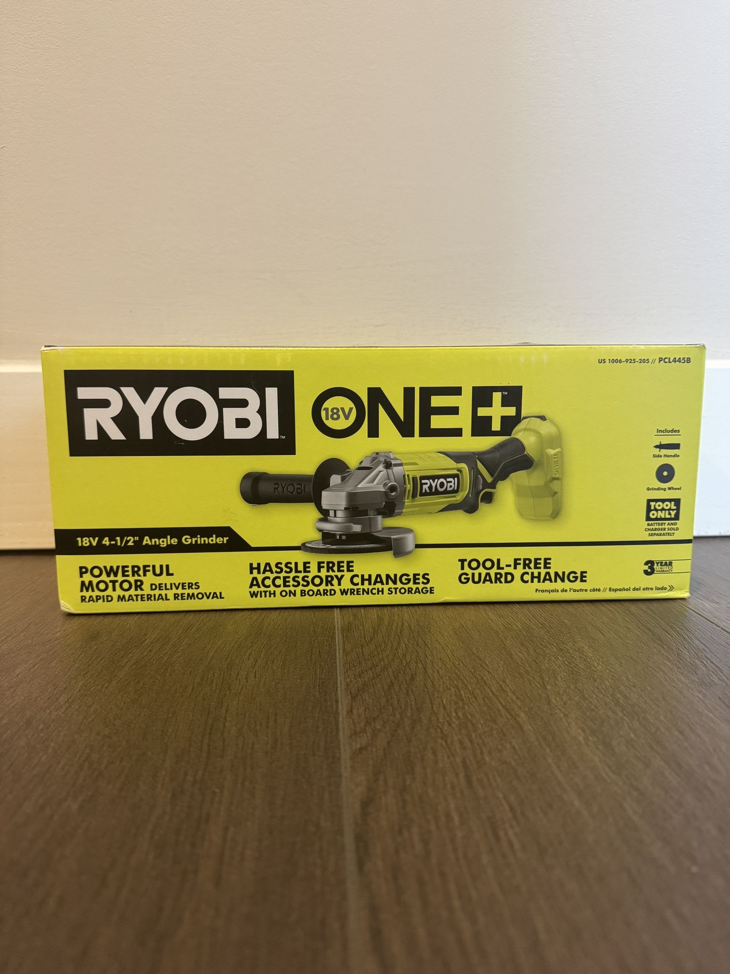 RYOBI ONE+ 4.5 Inch Angle Grinder