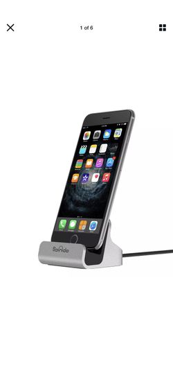 Spinido ChargeSync Charging Dock with Built-In Lightning Connector for Iphones