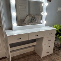 White Vanity Handmade