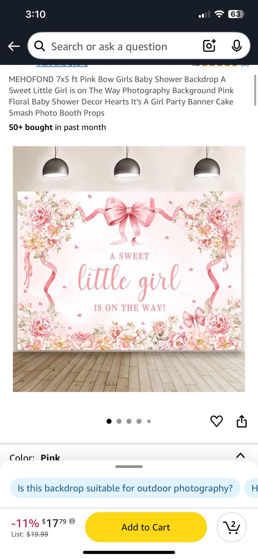 Backdrop Baby Shower