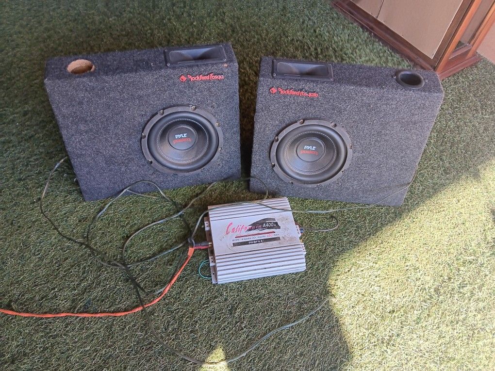 Speaker and Amplifier 400 Watts 
