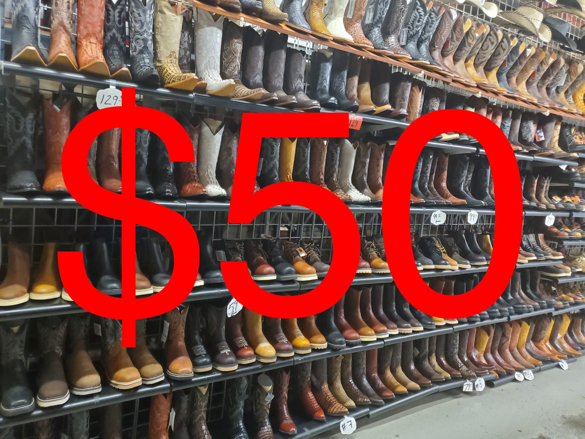 COWBOY BOOTS LIQUIDATION 50 BUCKS CASH AND ZELLE ONLY