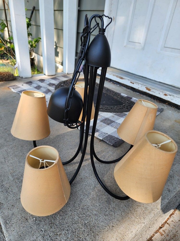 Ikea Molnig 5 Arm Chandelier