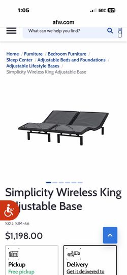 Wired king base adjustable bass/ headboard and 4 piece sofa including decorative pillows