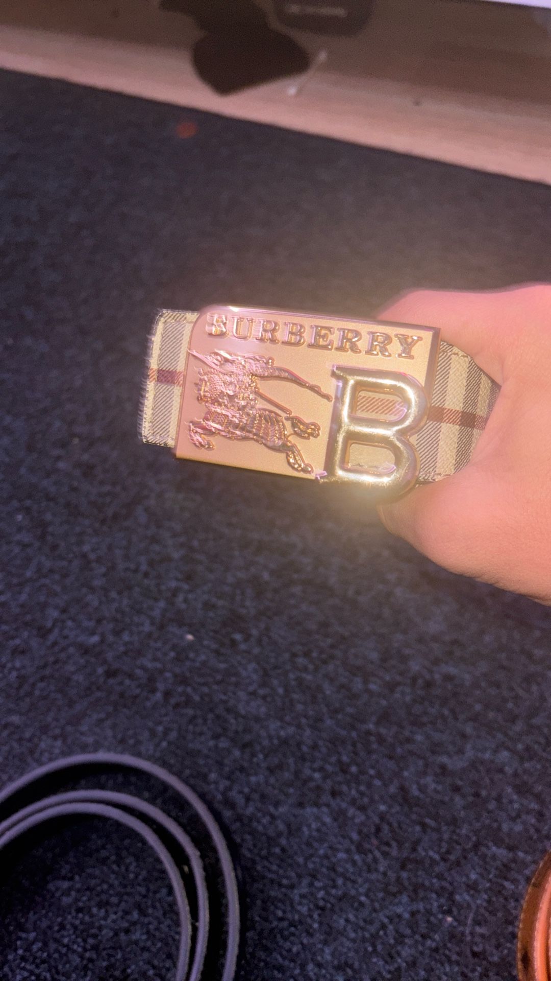 Mcm And Burberry Belts 