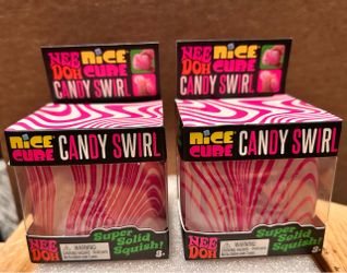 Super Rare! Nee Doh Nice Cube Candy Swirl 2-Pack