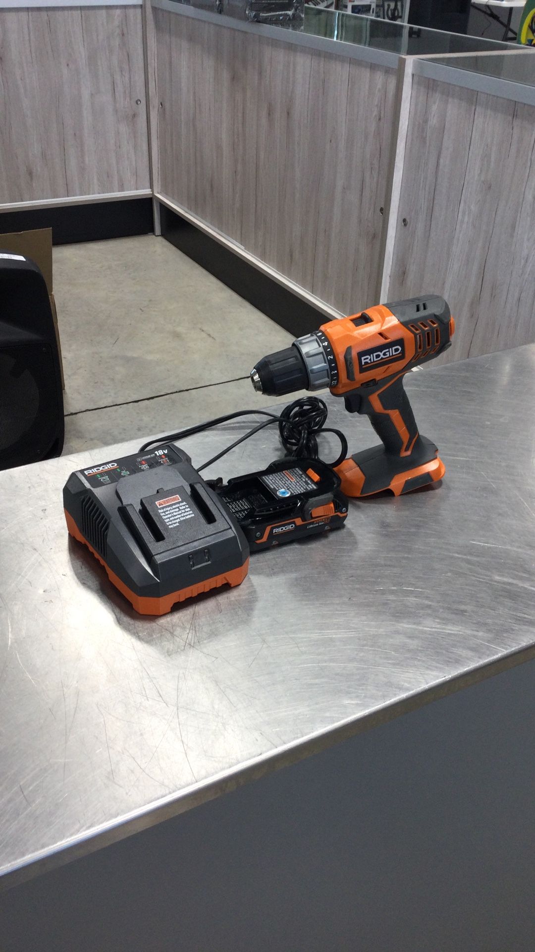 Ridgid Drill w/ Battery & Charger