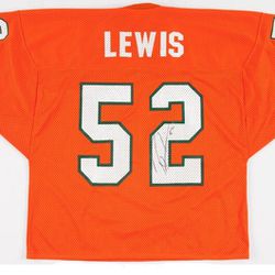 Ray Lewis Signed Miami Hurricanes Jersey