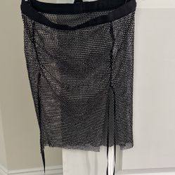 Rave Skirt/ Costume Wear With Rhinestones 