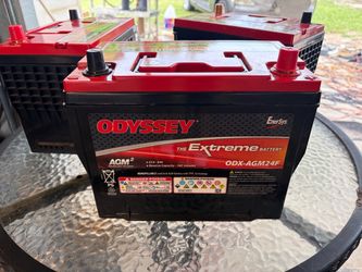 Three New Odyssey AGM new car battery Odyssey AGM new car batteries