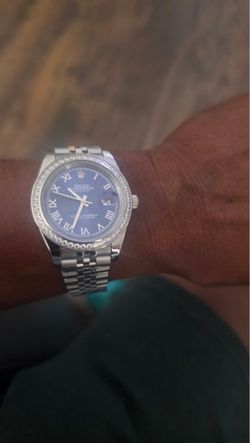 blue face rolex