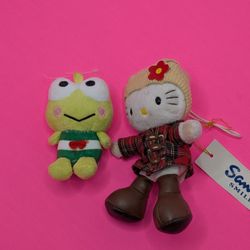 Sanrio Hello Kitty & Friends Keropi Plush Mascot Plush Keychain 4”