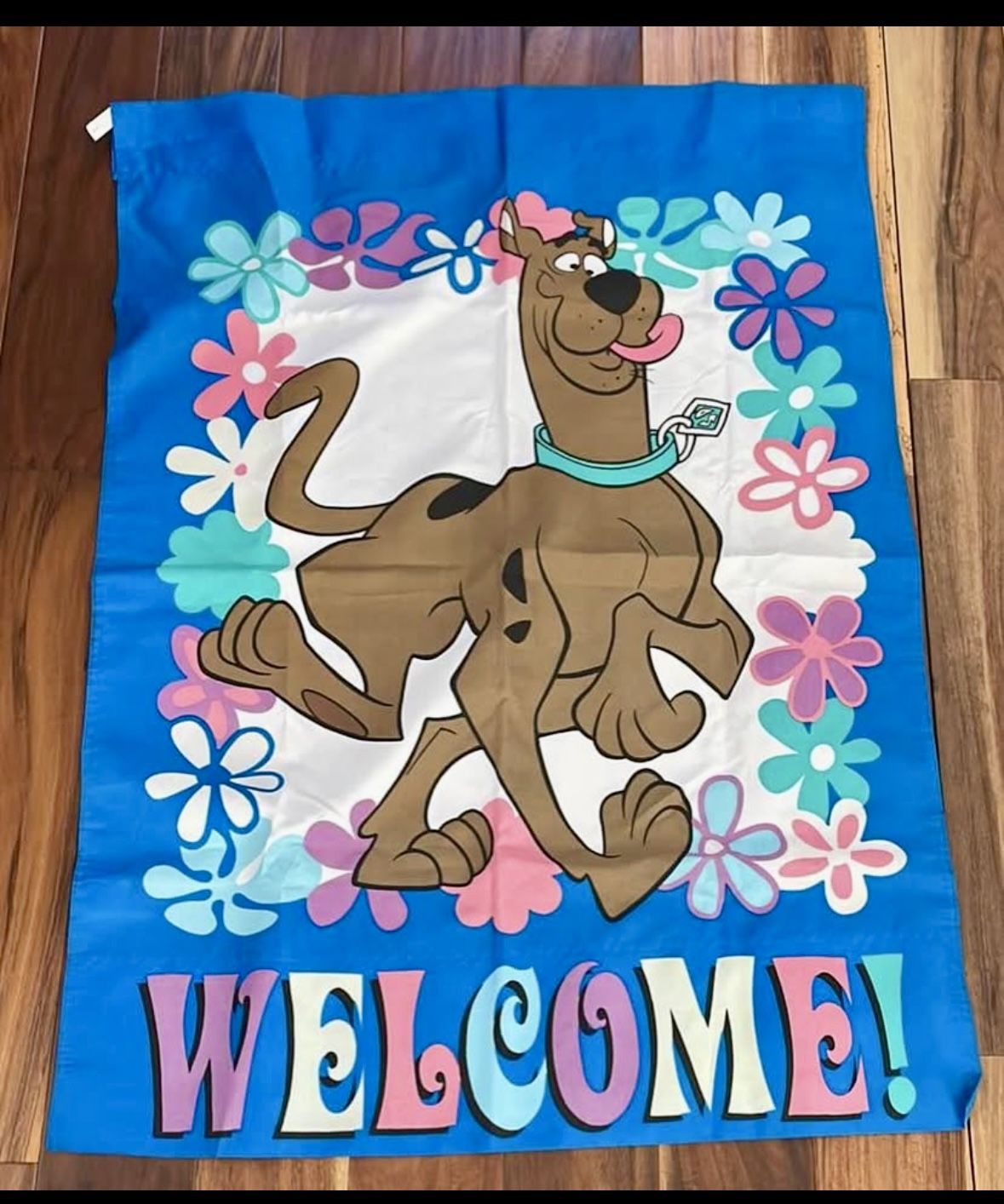 2001 NWOT SCOOBY DOO Welcome Flower Garden house Flag