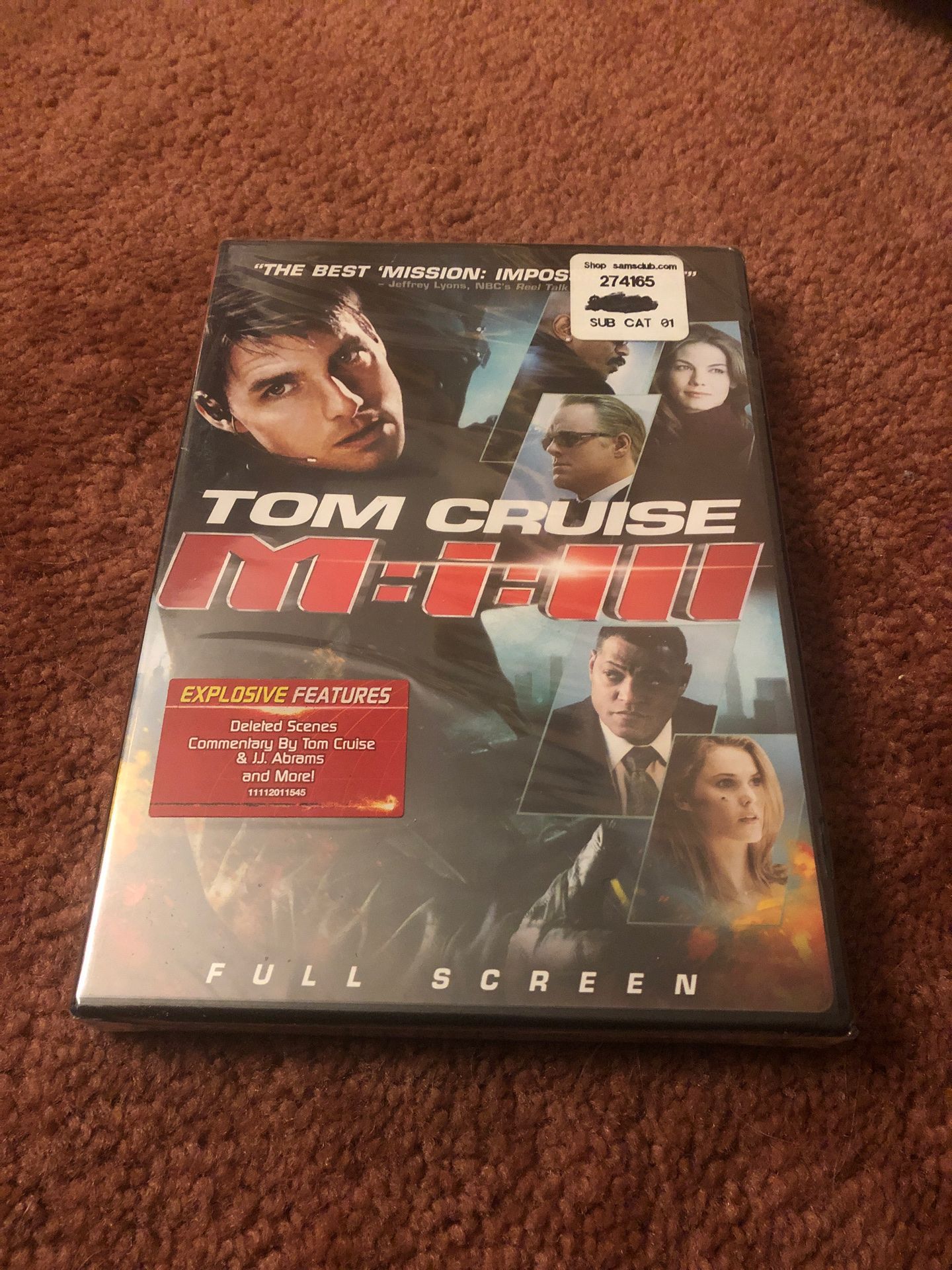 Mission: Impossible III (DVD, 2006, Single Disc Full Screen) Brand New