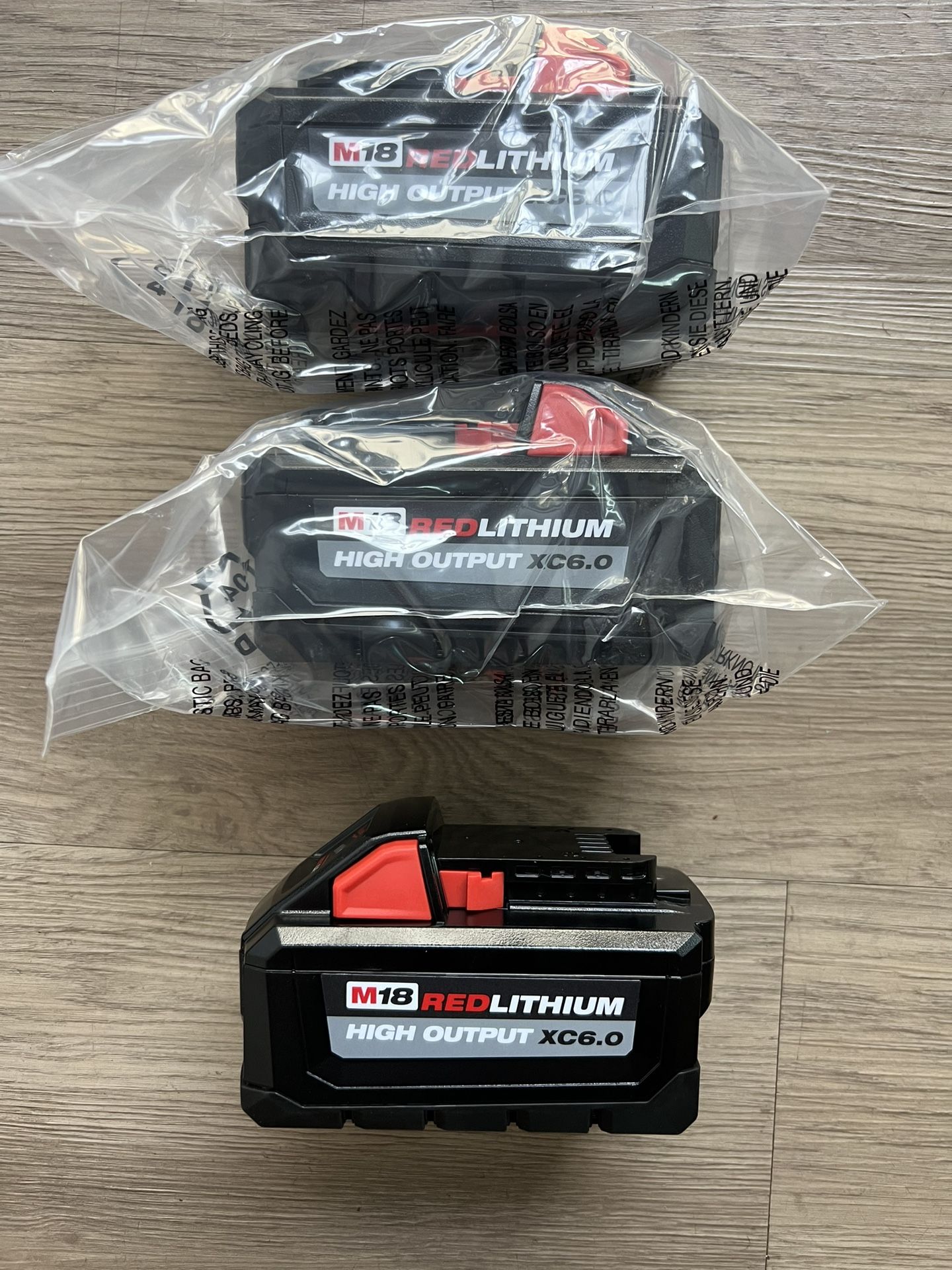 Milwaukee M18 18-Volt High Output 6.0 Ah Battery $80 Each