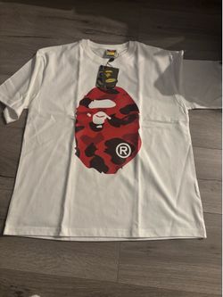 A Bathing Ape red camo shirt size M
