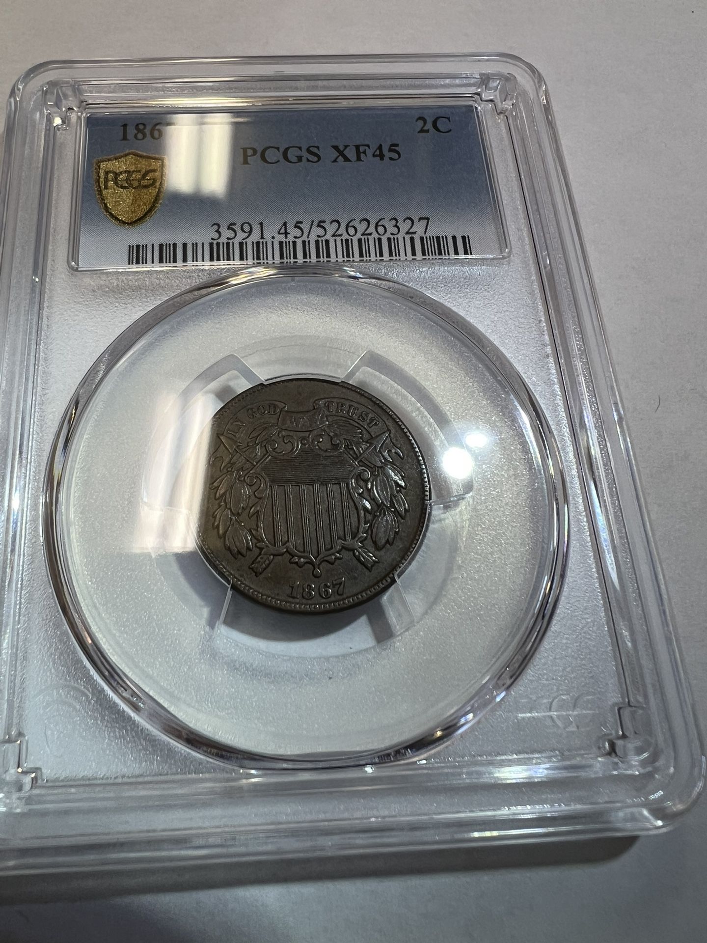 1867 2 Cent Piece ***158 Years Old*** WOW!!!