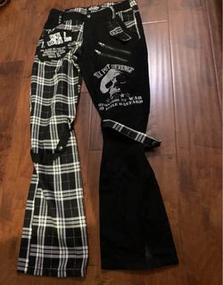 SEX POT ReVeNGe Japan Patchwork Bondage Pants L Visual Kei Punk Y2K Unisex Goth