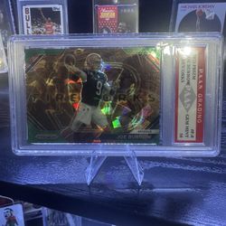 JOE BURROW PAAS 10 2023 Panini Prizm Fireworks Green SP GEM MINT 💎 Low Pop 🔥